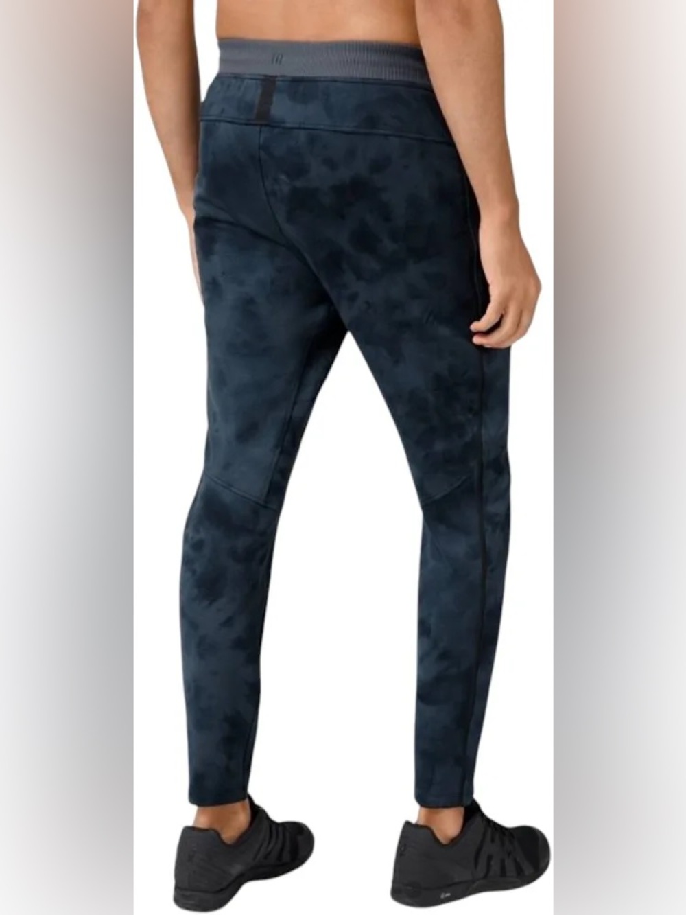Lululemon textured tech pant Slim Jogger diamond dye navy size XL 28.5 inseam - Picture 5 of 7